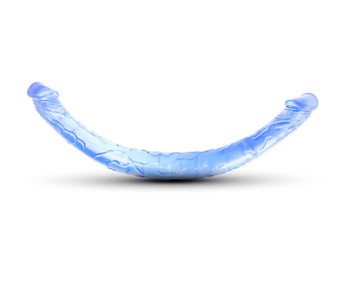 clear double realistic dildo