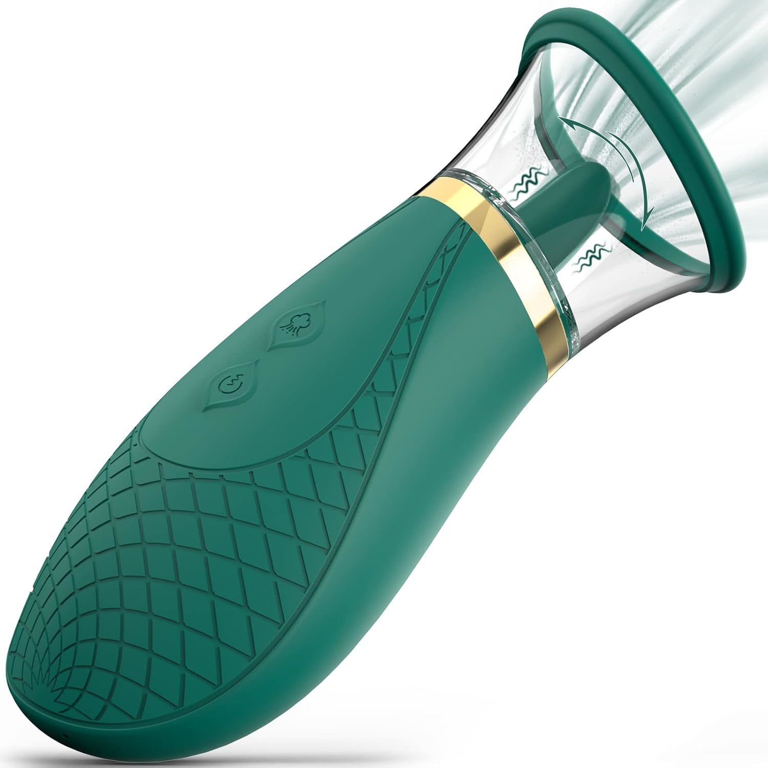 Wand tongue massager
