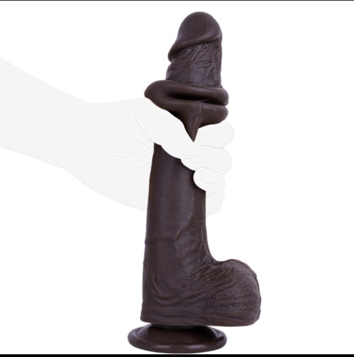 10.24 Dark Brown Dildo