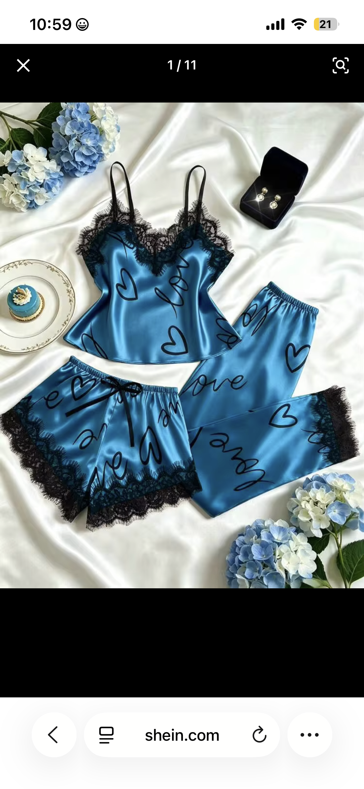 blue pj set