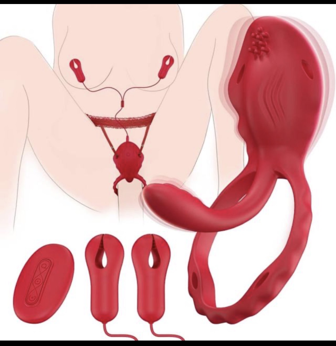 Silicone Remote-Controlled Panty Vibrator Set