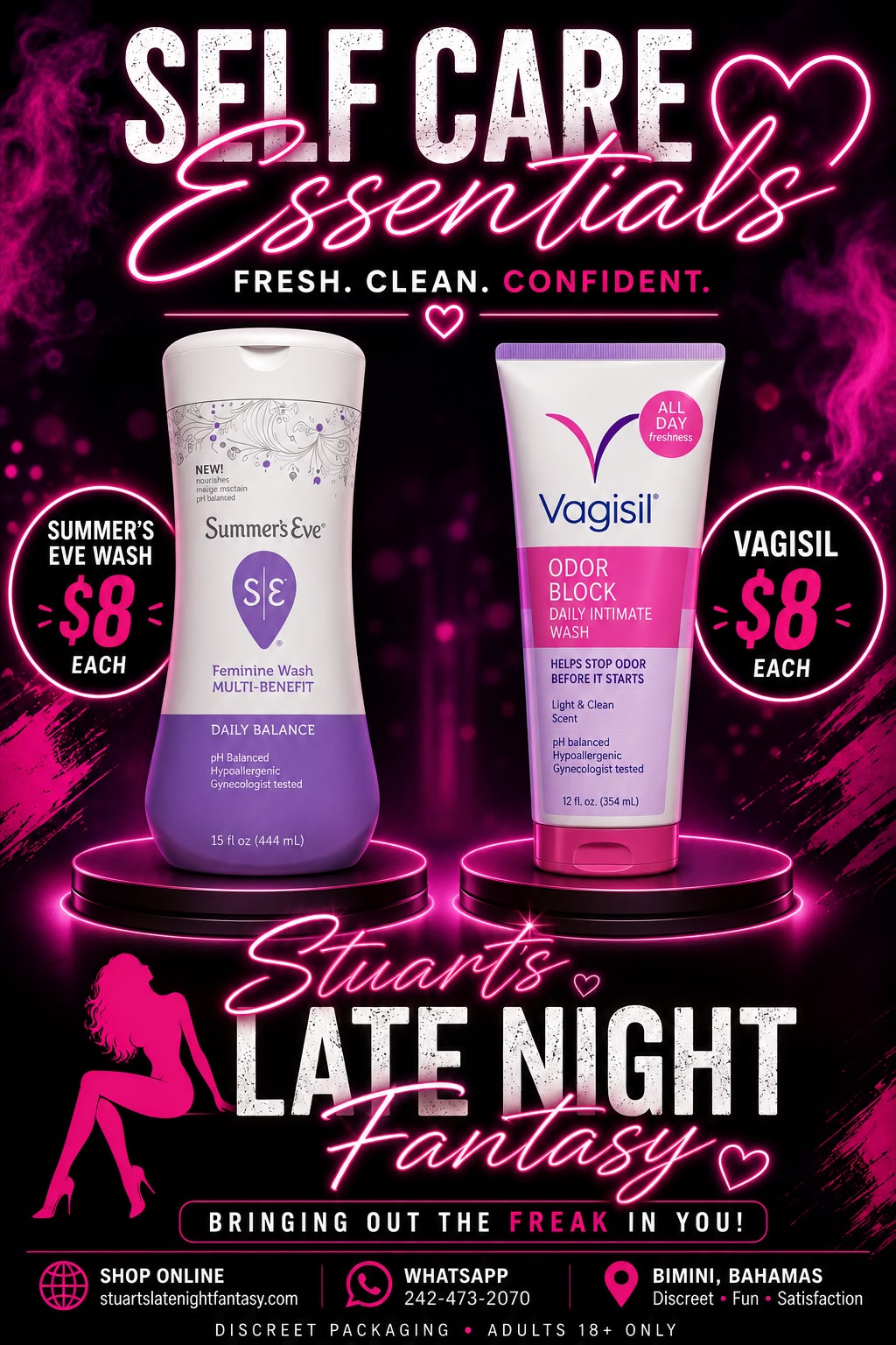 Summer eve or Vagisil wash